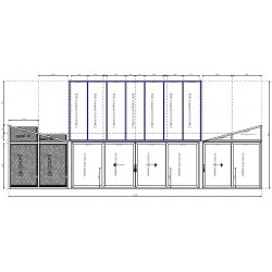 Aluminium Wintergarten 22800 x 4240 mm