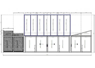 Aluminium Wintergarten 22800 x 4240 mm