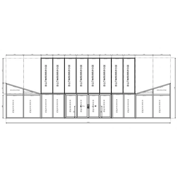 Aluminium Wintergarten 14049 x 5150 mm
