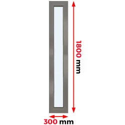 Aluminium Fenster Festverglasung 300 x 1800 mm MB 79N