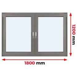 Aluminium Dreh/Kipp Fenster 1800 x 1200 mm MB 79N