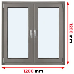 Aluminium Fenster 1200 x 1200 mm Dreh-Kipp MB 79N