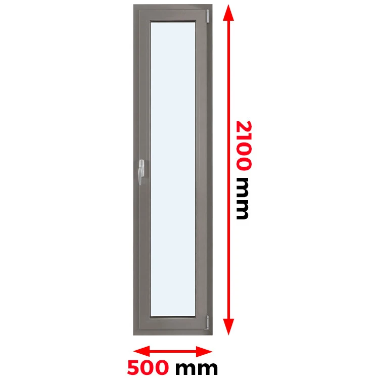 Aluminium Dreh-kipp Fenster 500 x 2100 mm MB70