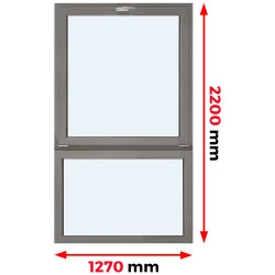 Aluminium Fenster 1270 x 2200 mm MB-70