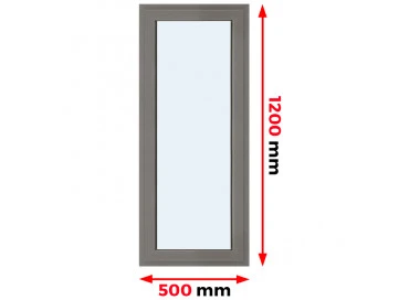 Aluminium Brandschutzfenster EI60 500 x 1200 mm MB78EI