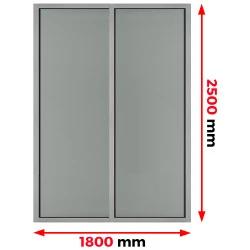 Aluminium Brandschutzfenster 1800 x 2500 mm MB78ei EI60
