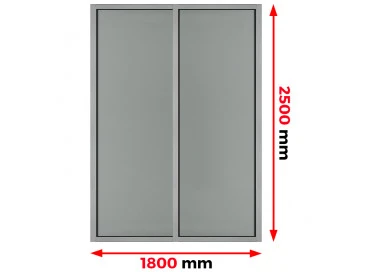 Aluminium Brandschutzfenster 1800 x 2500 mm MB78ei EI60