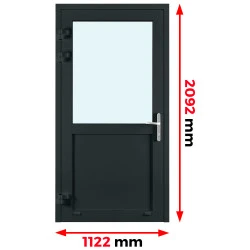 Aluminium Brandschutztüren EI60 1122 x 2092 mm MB-78EI