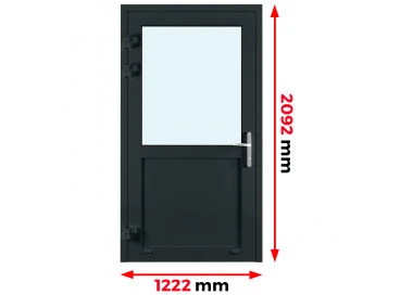 Aluminium Brandschutztüren 1222 x 2092 mm MB-78ei EI60