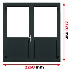 Aluminium Tür 2250 x 2320 mm Aluprof MB45