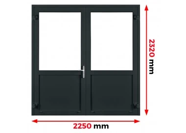 Aluminium Tür 2250 x 2320 mm Aluprof MB45