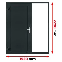Aluminium Tür 1920 x 2290 mm Aluprof MB70