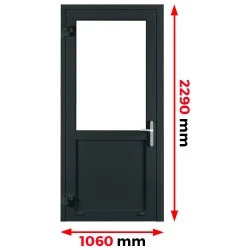 Aluminium Tür 1060 x 2290 mm Aluprof MB70