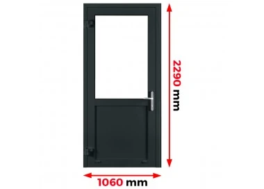 Aluminium Tür 1060 x 2290 mm Aluprof MB70