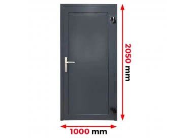 Aluminiumtür Panell 1000 x 2050 mm Profil MB70