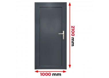 Aluminium Türen mit Platte OSB 1000 x 2100 mm MB-45