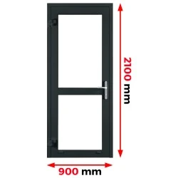 Aluminium Tür 900 x 2100 mm MB70 Aluprof