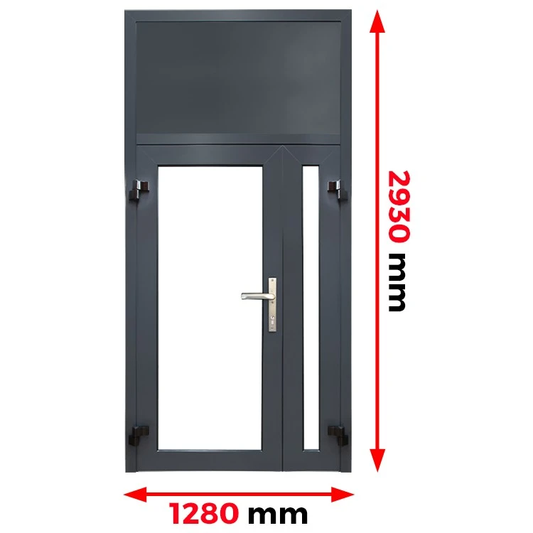 Aluminium Tür 1280 x 2930 mm MB70
