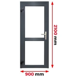 Aluminium Tür 900 x 2100 mm Aluprof MB70