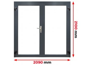 Aluminium Tür 2090 x 2100 mm MB70