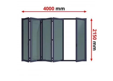 Falttür 4000 x 2150 mm