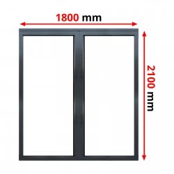 Aluminium Schiebetüren 1800 x 2100 mm MB59S