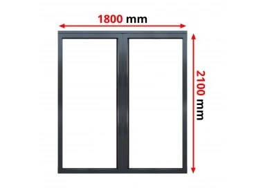 Aluminium Schiebetüren 1800 x 2100 mm MB59S