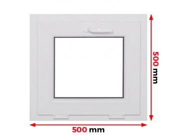 Kunststofffenster PVC Fenster 50 x 50 cm KIPP Aluplast Ideal 4000