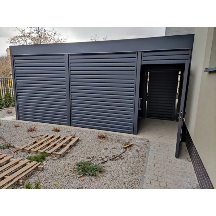Carport Stahl Modern Garagen 6x6m Wande 6+0