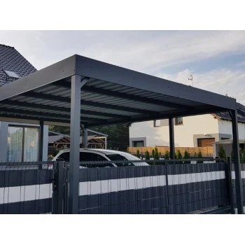 Carport Stahl Modern Garagen 6x6m Wande 3+0 2