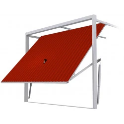 Stahl Garagentor Schwingtor - Breite: 230 cm x Höhe: 200-300 cm