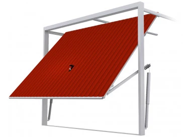 Stahl Garagentor Schwingtor - Breite: 230 cm x Höhe: 200-300 cm