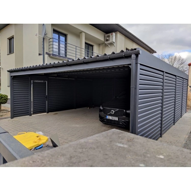 Carport Stahl Modern Garagen 3x6m Wande 4+0