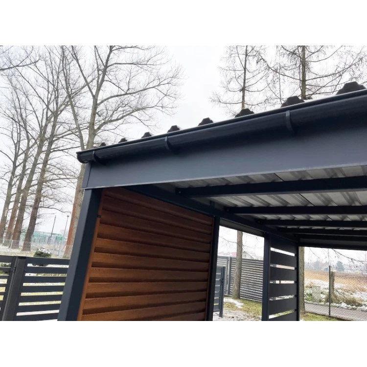 Carport Stahl Modern Garagen 3x6m Wande 3+1