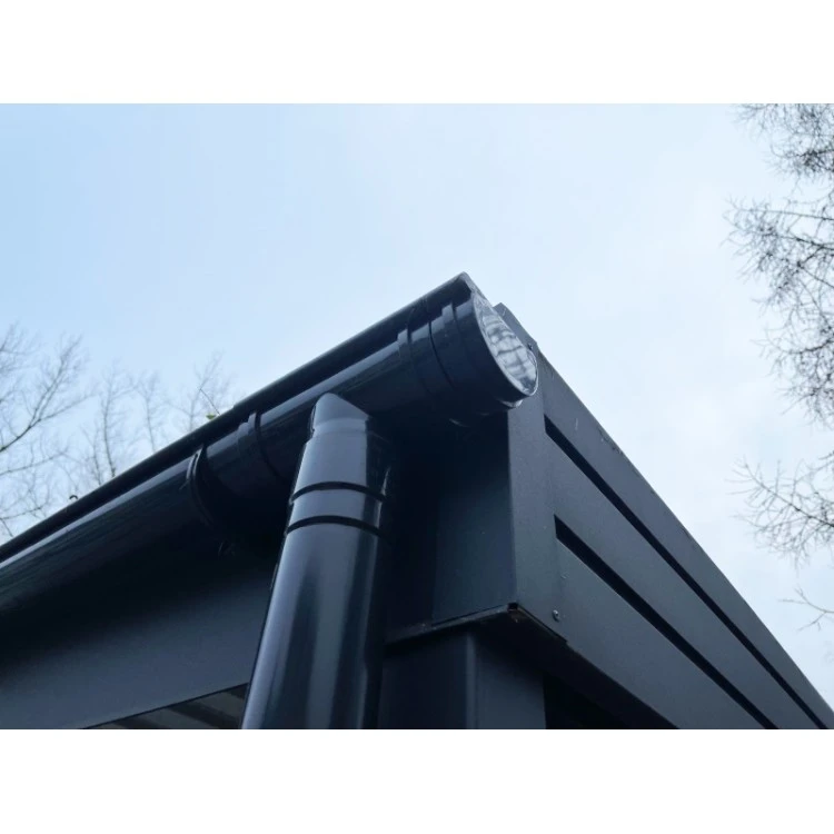Carport Stahl Modern Garagen 3x6 m Wande 2+0