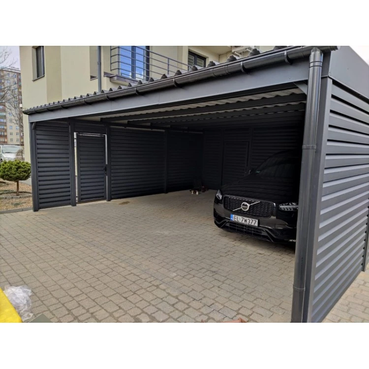 Carport Stahl Modern Garagen 3x6m Wande 4+0