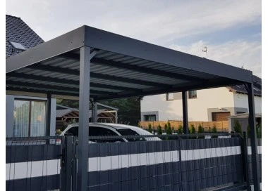 Carport Stahl Modern Garagen 3x6m Wande 1+0