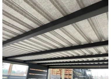Carport Stahl Modern Garagen 3x6m Wande 1+0