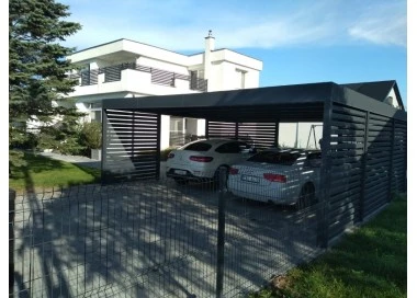 Carport Stahl Modern Garagen 3x6 m Wande 2+0