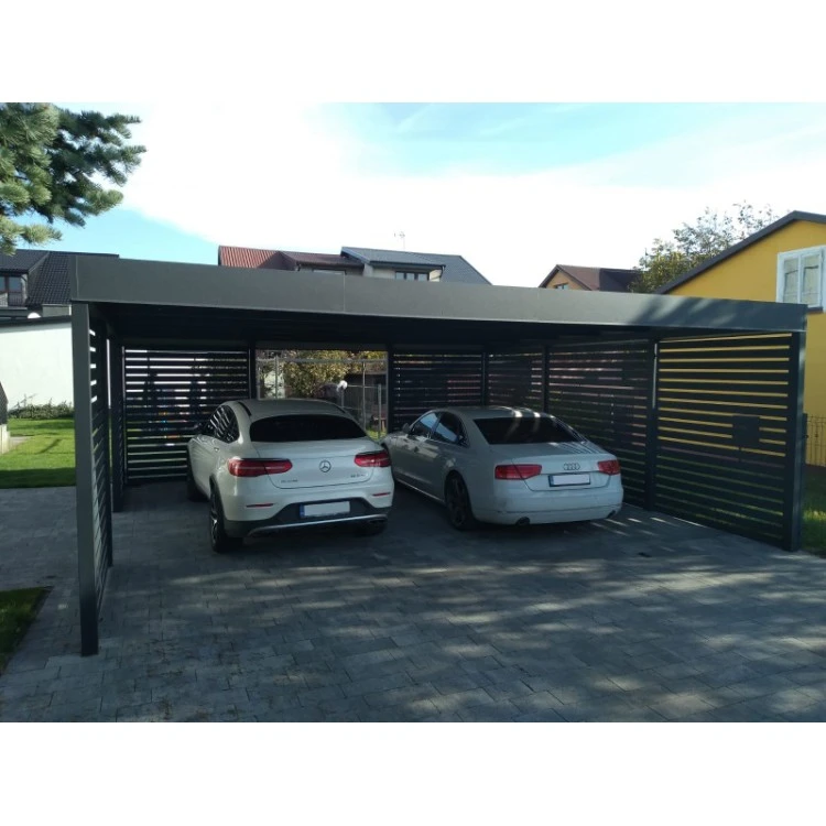 Carport Stahl Modern Garagen 3x6m Wande 4+0