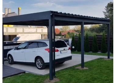Carport Stahl Modern Garagen 3x6m Wande 4+0