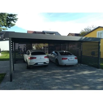 Carport Stahl Modern Garagen 3x6m Wande 3+1