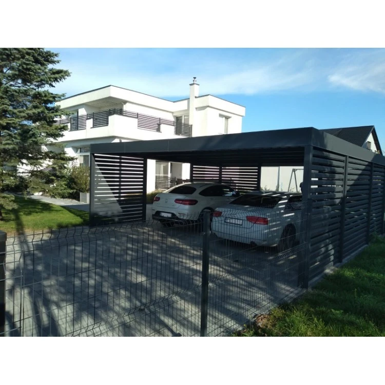 Carport Stahl Modern Garagen 3x6m Wande 1+0