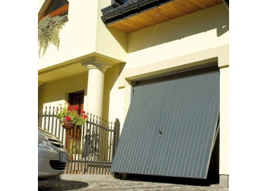 Stahl Garagentor Schwingtor - Breite: 270 cm x Höhe: 200-270 cm
