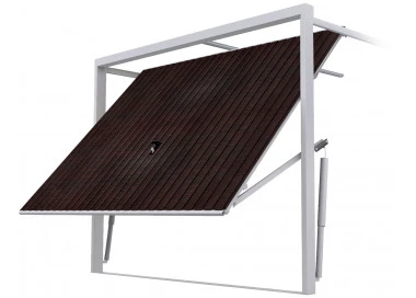 Stahl Garagentor Schwingtor - Breite: 290 cm x Höhe: 200-250 cm