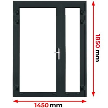 Aluminium Tür 1450 x 1850 mm MB45