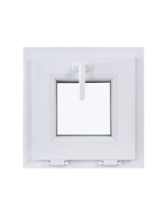 Kunststofffenster KIPP 410 x 410 mm Zweifachverglasung Weiß - SOFORT VERFÜGBAR