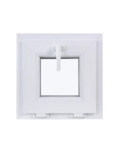 Kunststofffenster KIPP 410 x 410 mm Zweifachverglasung Weiß - SOFORT VERFÜGBAR