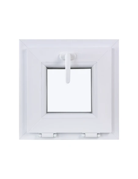 Kunststofffenster KIPP 410 x 410 mm Zweifachverglasung Weiß - SOFORT VERFÜGBAR
