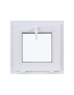 Kunststofffenster KIPP 500 x 500 mm Zweifachverglasung Weiß - SOFORT VERFÜGBAR